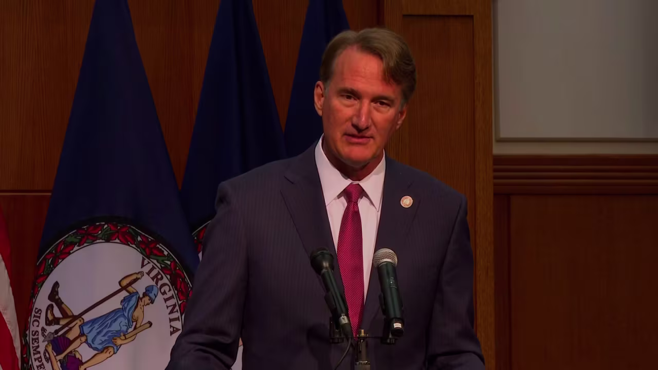 Virginia Gov. Glenn Youngkin speaks during a post-election press conference in Richmond, Virginia, on Wednesday.