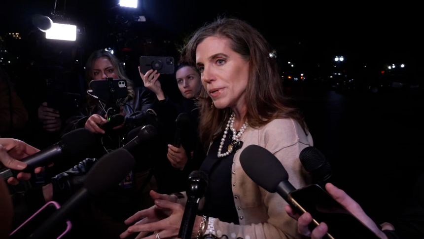 Rep. Nancy Mace speaks to reporters on Wednesday.