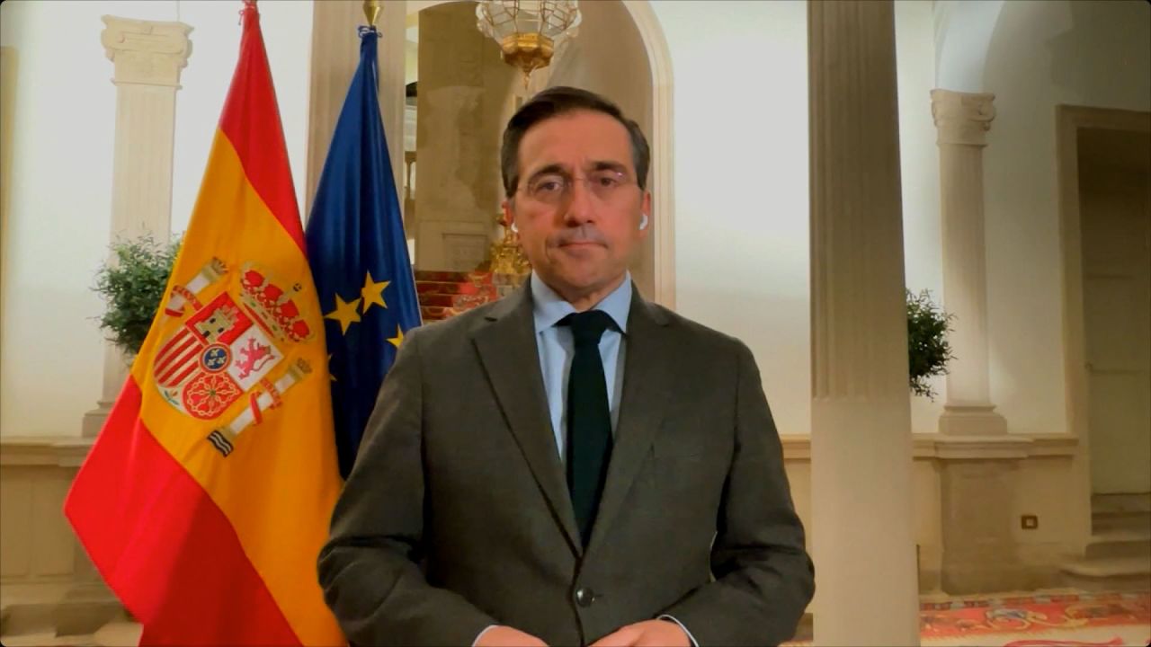 José Manuel Albares, Spanish Foreign Minister appears on CNN on Monday.