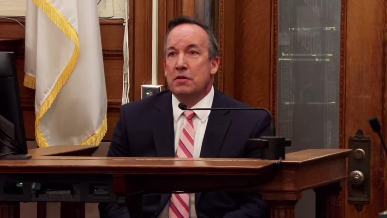 Life insurance agent Mark Selvaggi testifies during Brian Walshe's murder trial on Wednesday.