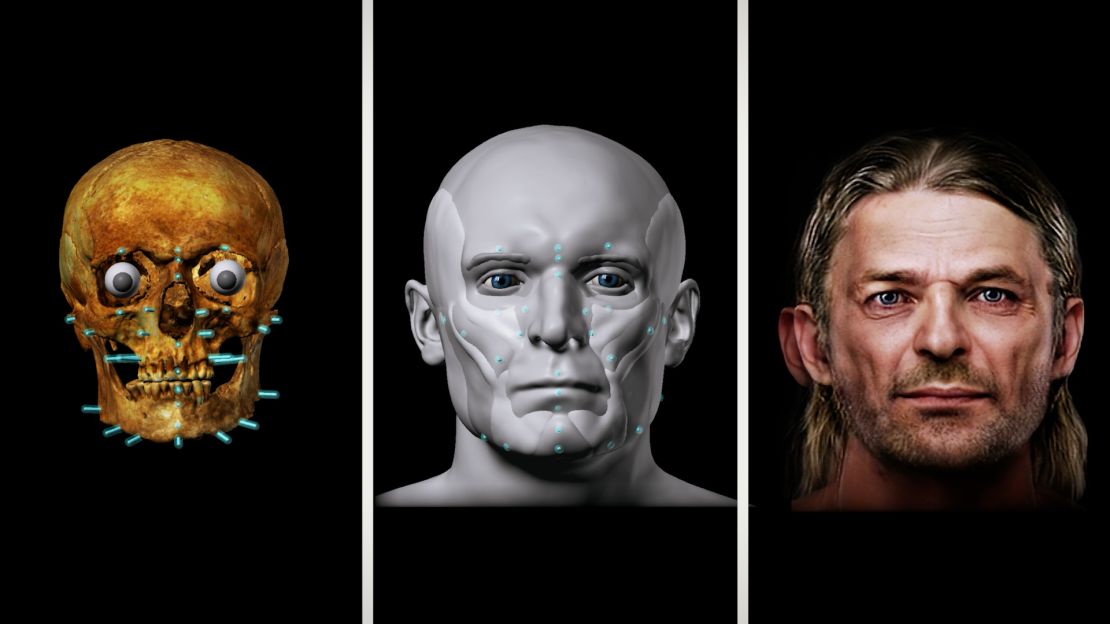 Dr. Chris Rynn, a craniofacial anthropologist and forensic artist, used digital scans of the skulls during the facial reconstruction process.