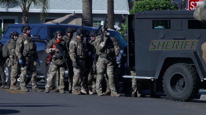 Santa Clara County Sheriff’s department is seen during a raid.