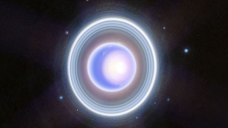 Скритите пръстени и необичайните характеристики на Уран блестят в новото изображение на Webb