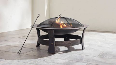Style Selections Steel Wood-Burning Fire Pit