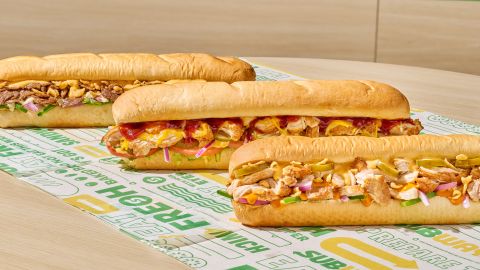 New Subway series sandwiches.