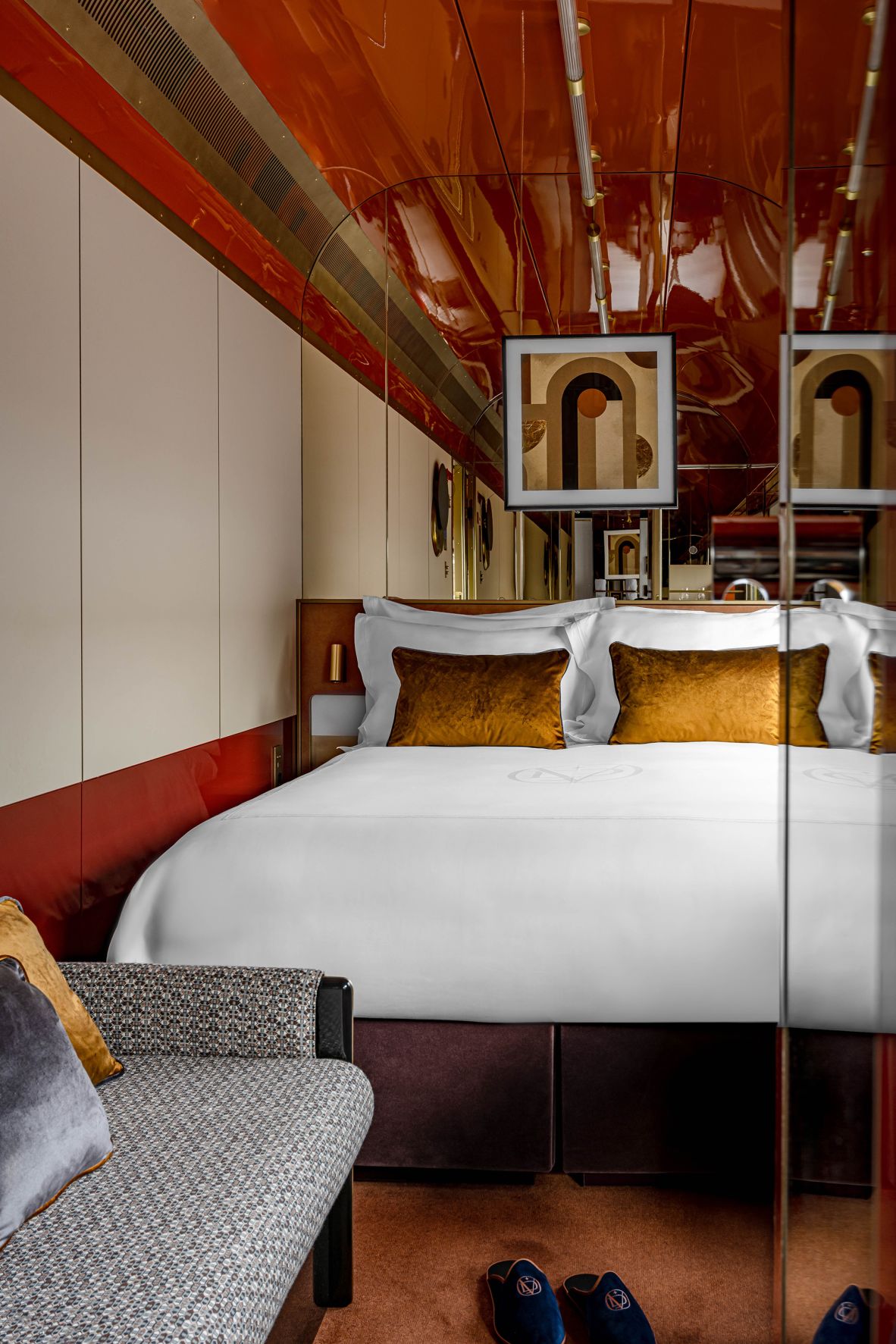 <strong>Sweet dreams: </strong>There's room inside for a full-size double bed, a sofa, two armchairs, a table and a private bathroom.