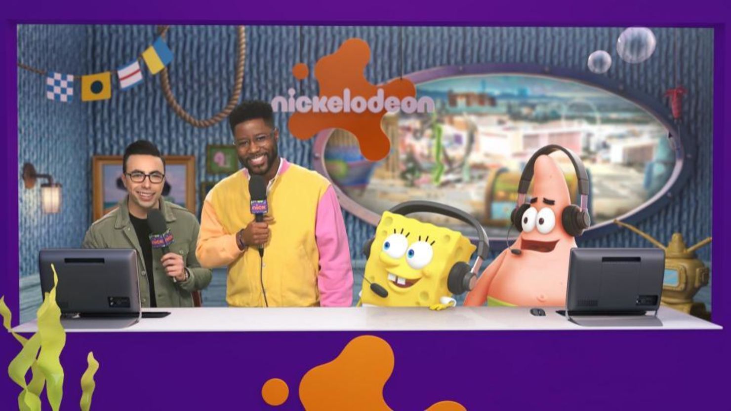<em>Super Bowl LVIII Live from Bikini Bottom</em> will feature SpongeBob SquarePants and Patrick Star live in the booth alongside CBS Sports’ Nate Burleson and play-by-play announcer Noah Eagle.