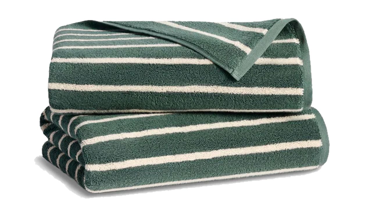 Super-Plush Turkish Cotton Bath Towels Striped Green.jpg