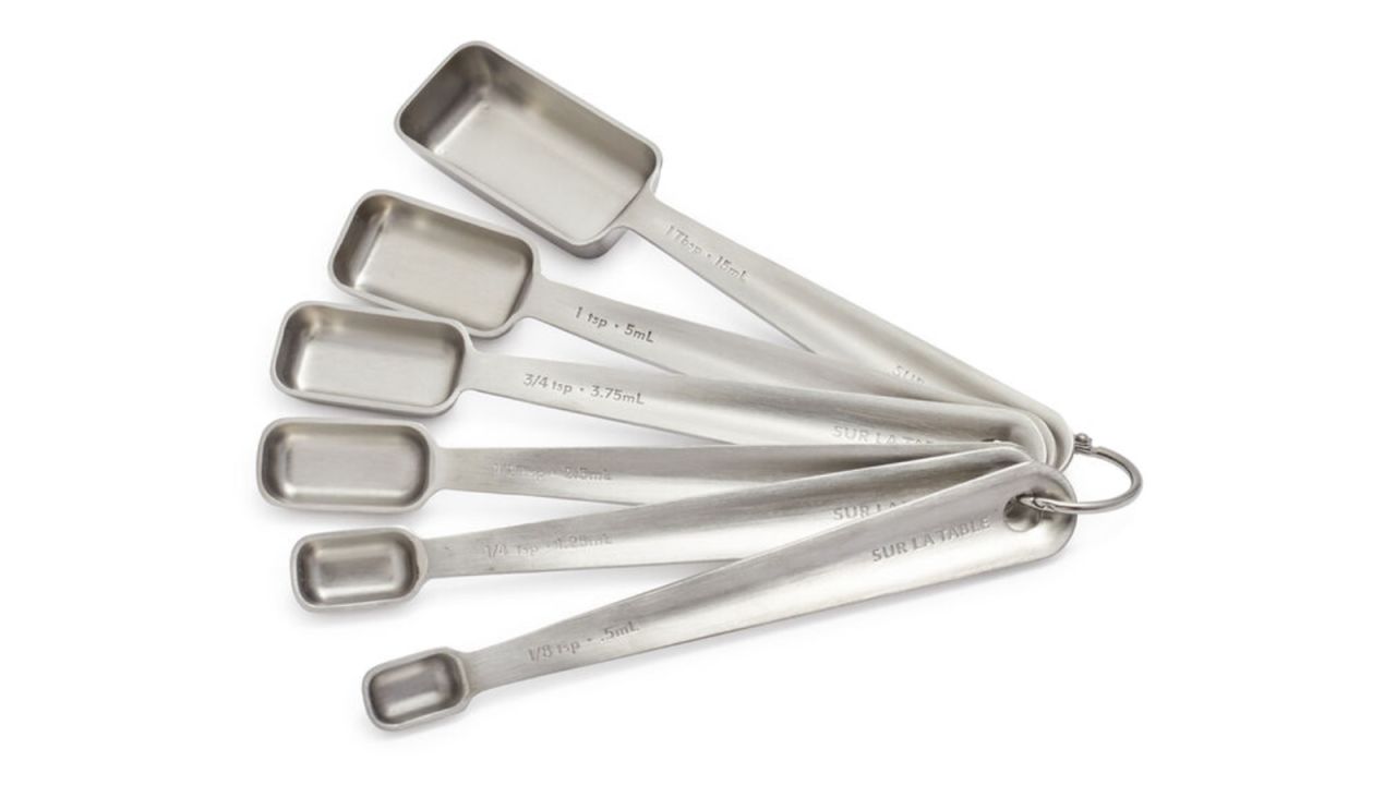 1 Teaspoon Stainless Steel Single 5 ml Measuring Spoon Teaspoon Rectangular  Individual Measuring Spoons (1Tsp, 5 ML, 5 cc