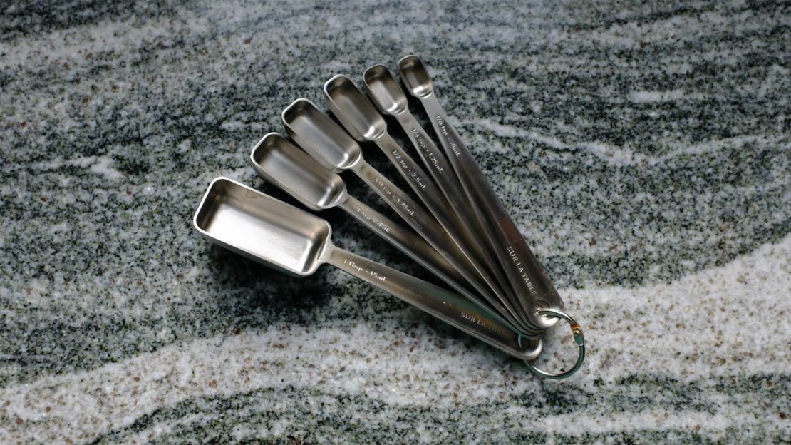 1 Teaspoon Stainless Steel Single 5 ml Measuring Spoon Teaspoon Rectangular  Individual Measuring Spoons (1Tsp, 5 ML, 5 cc
