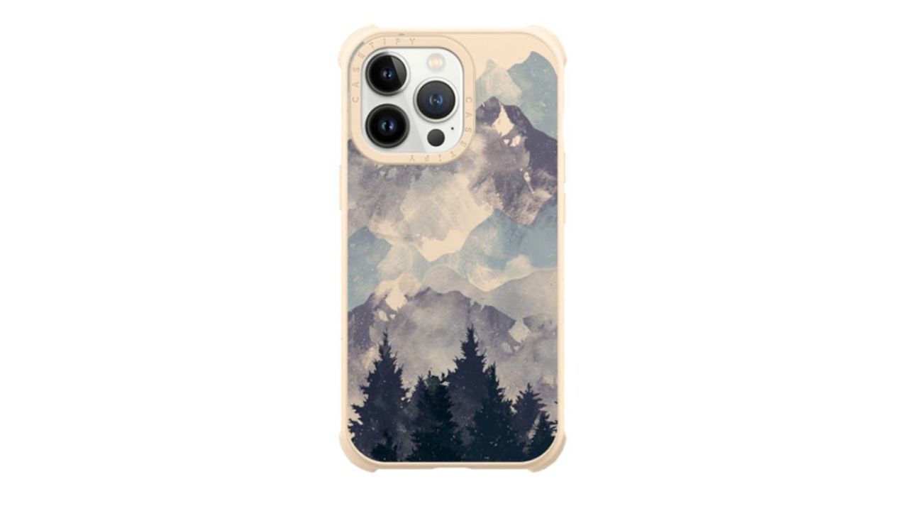 sustainable phone case Casetify Winter Tale Clear Case