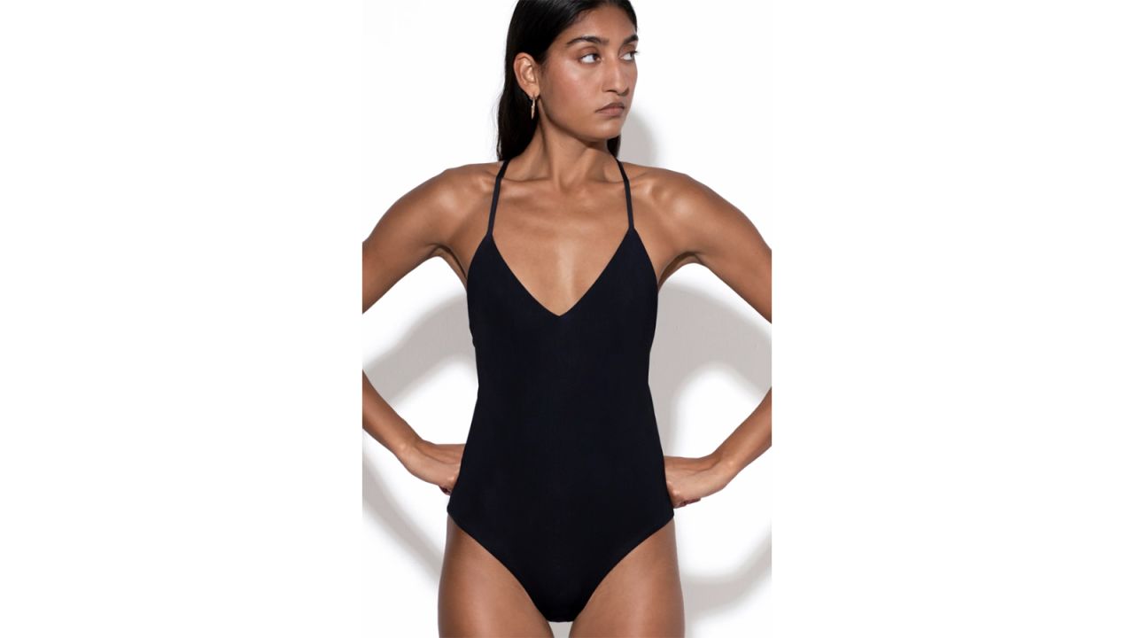 sustainable swimwear mara one piece black