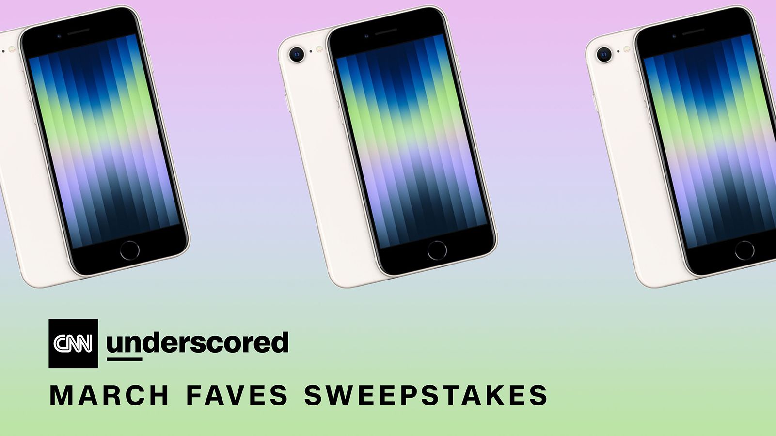Enter to win the new iPhone SE in the March Underscored Favorites Sweepstakes