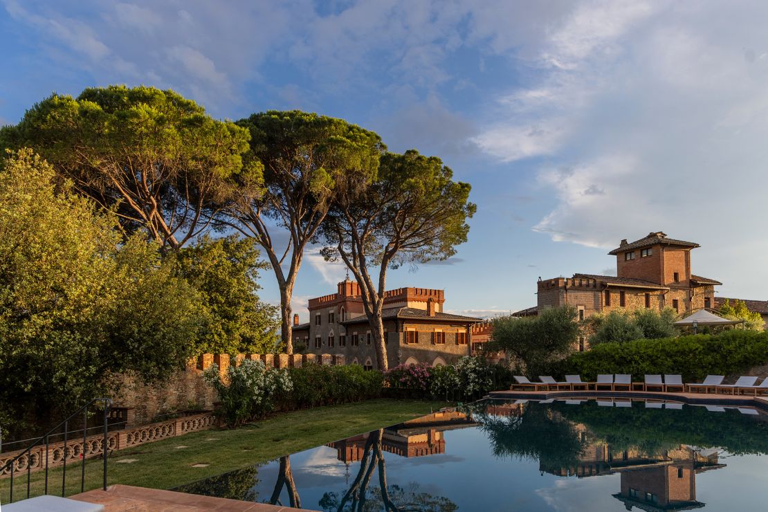 The grounds offer picnics and truffle-hunting and feature groves of olive trees.