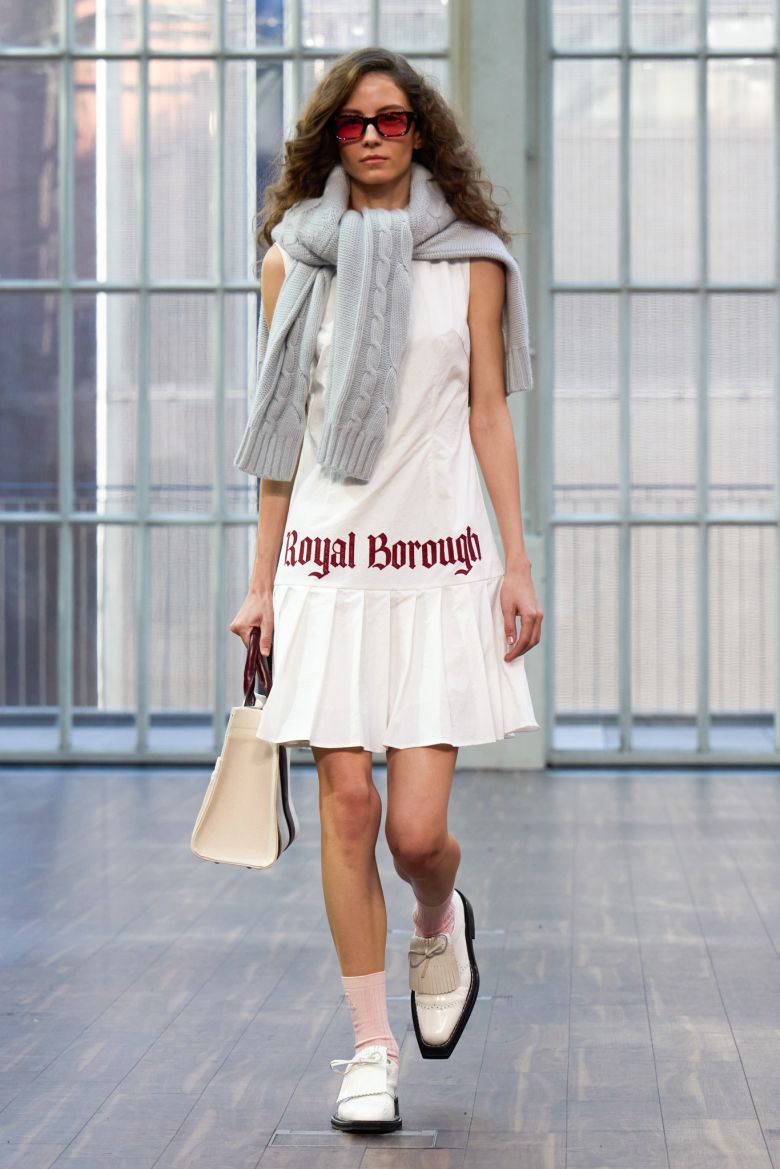 Fletched showed his collection at the Royal Opera House, which he had been a 