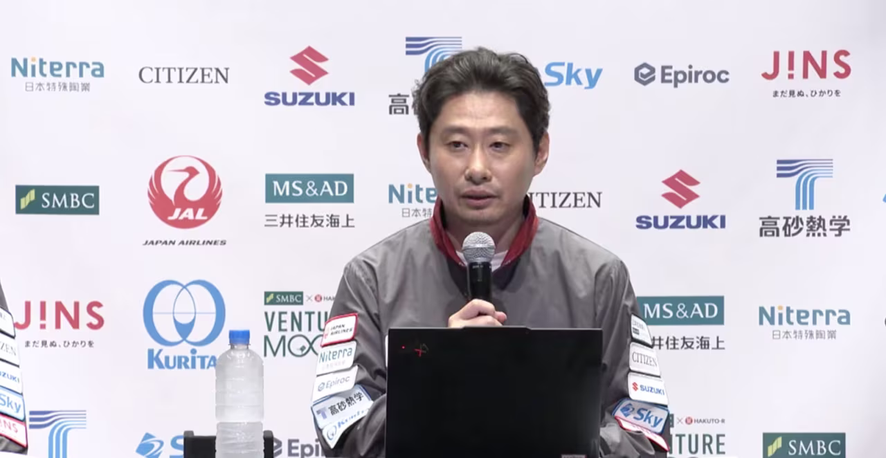 Ispace CEO Takeshi Hakamada speaks during a news conference on Thursday.