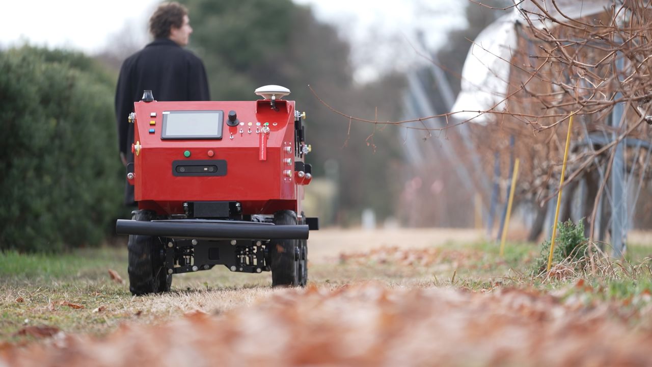 Kisui Tech has developed a robot, called Adam, to help Japan's ageing farmers. It can to carry produce up hills, cut grass, and spray fields with pesticides. <strong>Scroll through the gallery to see more innovations that are changing farming.</strong>