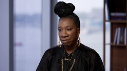 Tarana Burke takes part in an interview with CNN, June 2025.