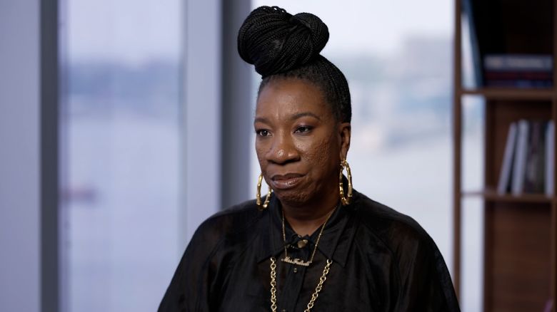 Tarana Burke takes part in an interview with CNN, June 2025.