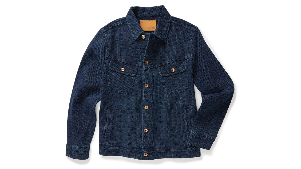 Taylor Stitch The Long Haul Jacket in Indigo Waffle