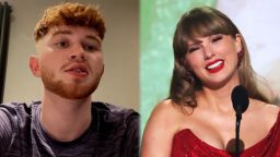 A la izquierda, Taylor Swift, un peleador de MMA de Inglaterra; a la derecha, Taylor Swift, superestrella mundial del pop.