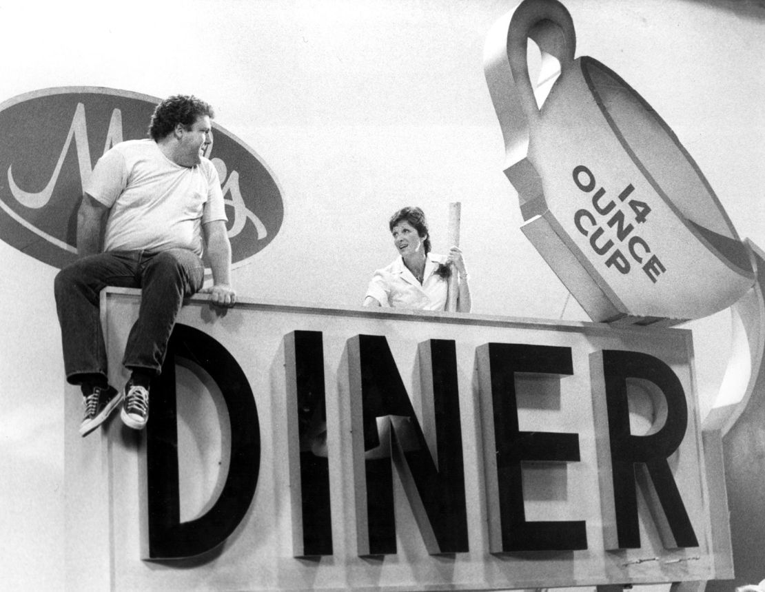 (From left) George Wendt and Linda Lavin in 'Alice.'