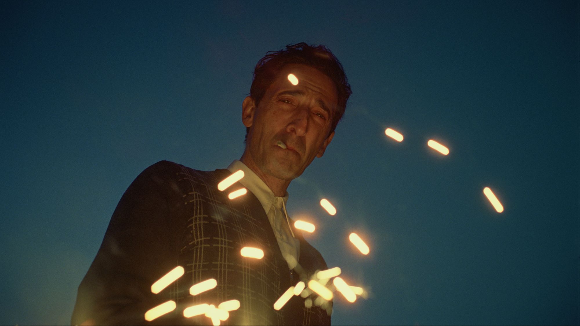 Adrien Brody as László Tóth, the architect and Holocaust survivor at the center of Brady Corbet's new film "The Brutalist."