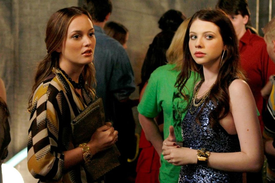 Leighton Meester y Michelle Trachtenberg en 2009 en "Gossip Girl".