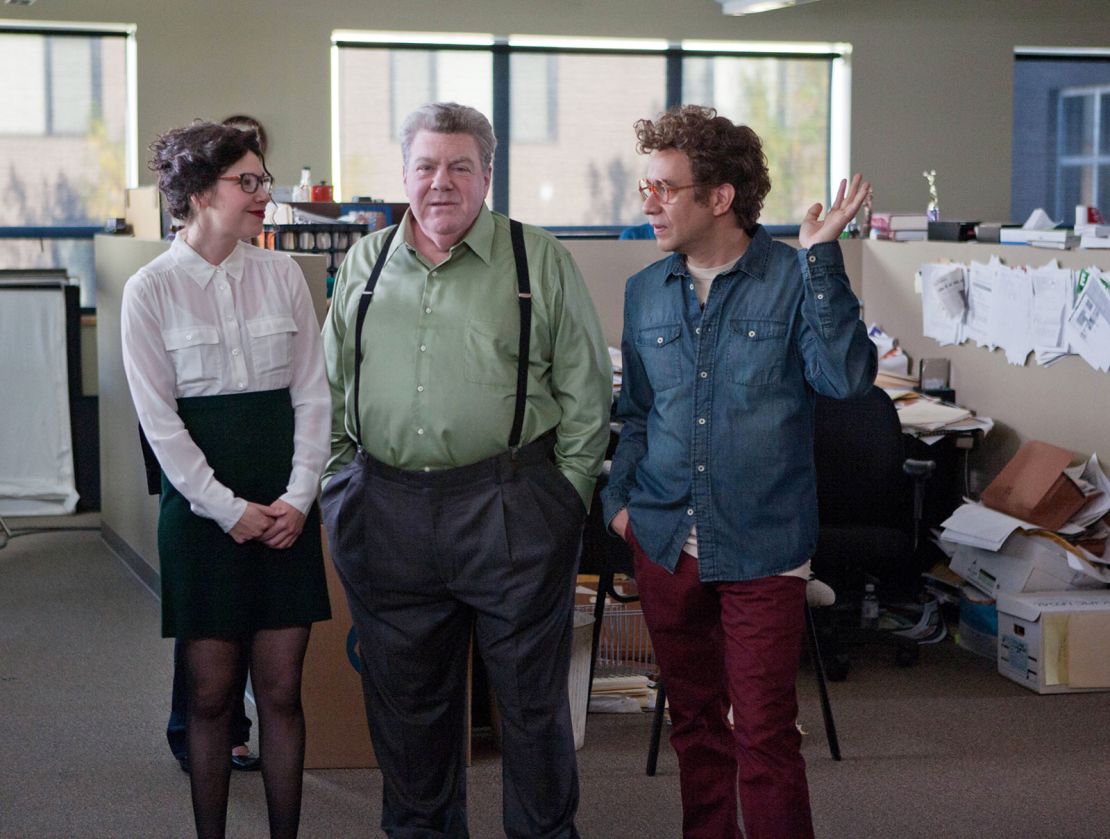 (From left): Carrie Brownstein, George Wendt and Fred Armisen in 'Portlandia.'