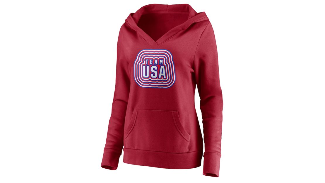 Fanatics Team USA Women's 2022 Winter Olympics V-Neck Pullover Hoodie