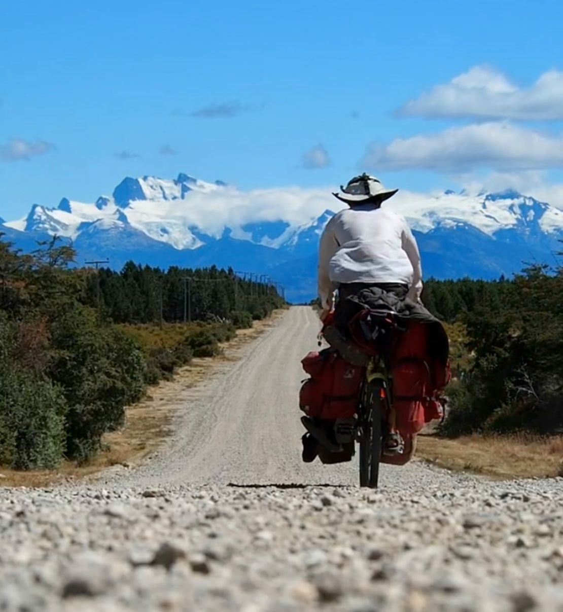 He's been living on a budget of just over $20 a day since the journey began.