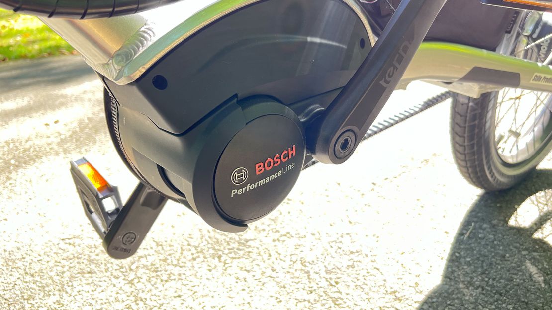 The Bosch mid-drive motor unit is dependable, quiet and responsive to pedaling input.