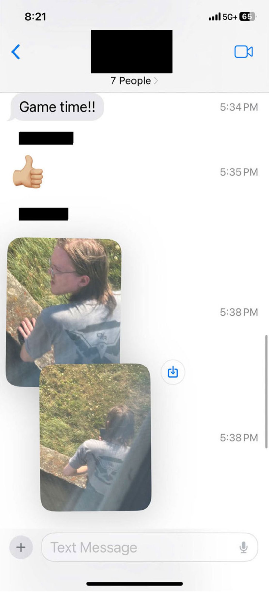 At 5:38 p.m., a Beaver County sniper sends photos of Crooks to the Beaver, Butler and Washington snipers group chat.