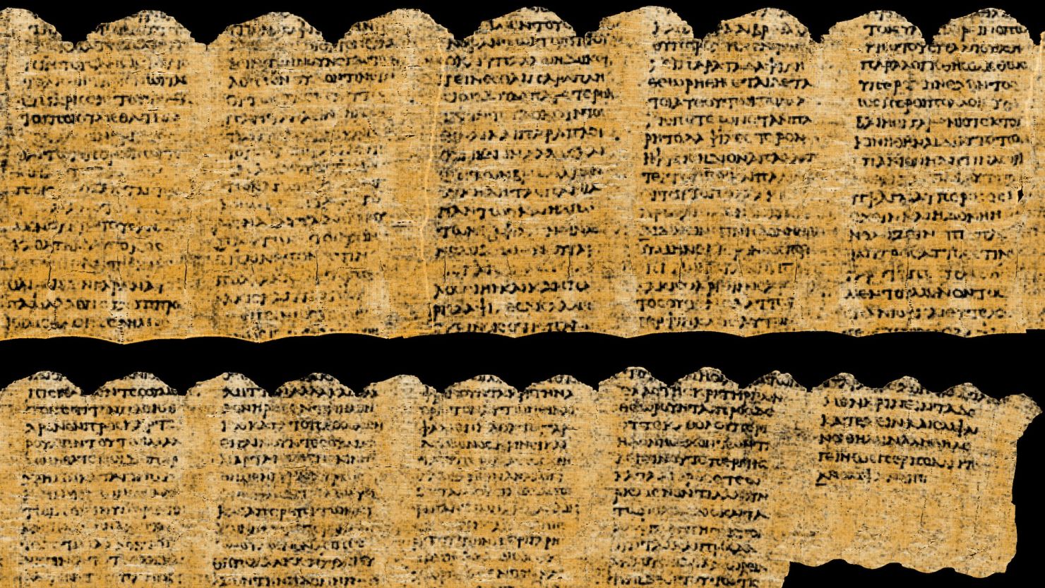 A total of 15 passages were deciphered from the unrolled Herculaneum scroll.