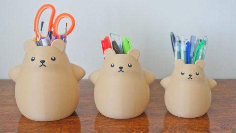 TheBuildPlate Chubby Bear Pencil Holder