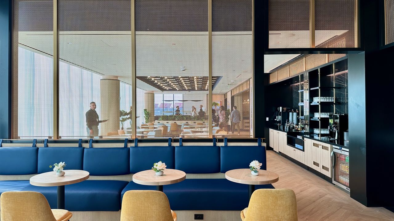 The dining area at the Sapphire Lounge.
