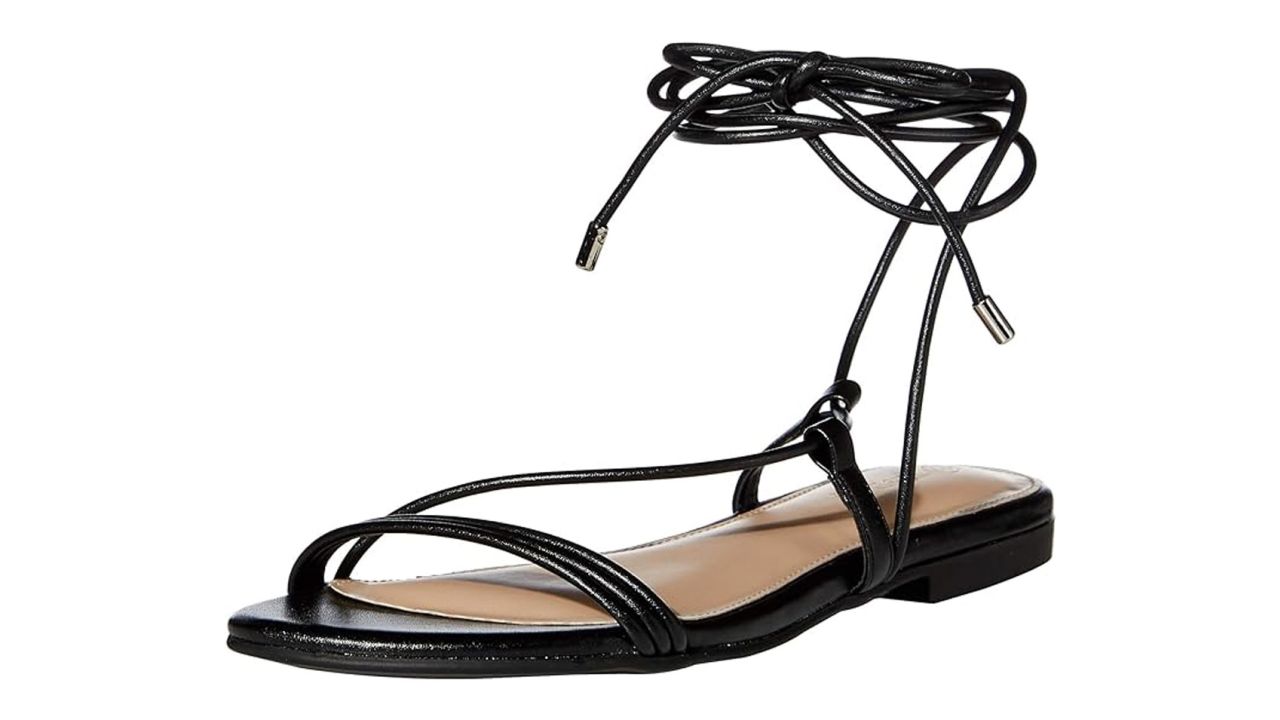 The Drop Samantha Flat Strappy Lace-Up Sandal