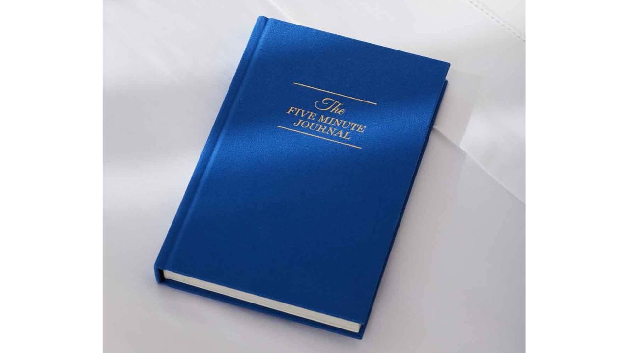The Five Minute Journal in blue