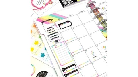 The Happy Planner 12 Months Undated Classic Budget Planner