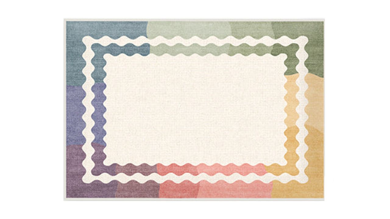 The Home Edit Wavy Rainbow Bathmat cnnu