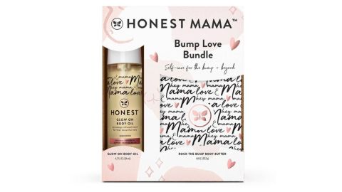 مجموعة هدايا زبدة الجسم Honest Mama + زيت الجسم من شركة Honest Company