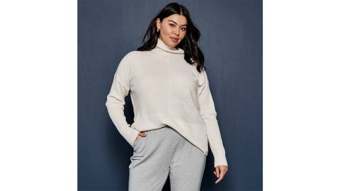The Luxe Cashmere Blend Funnel Neck Sweater