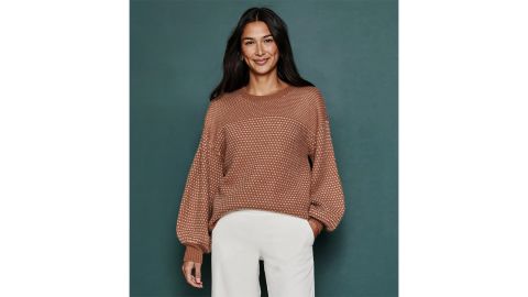 The Luxe Cashmere Blend Mix Stitch Sweater