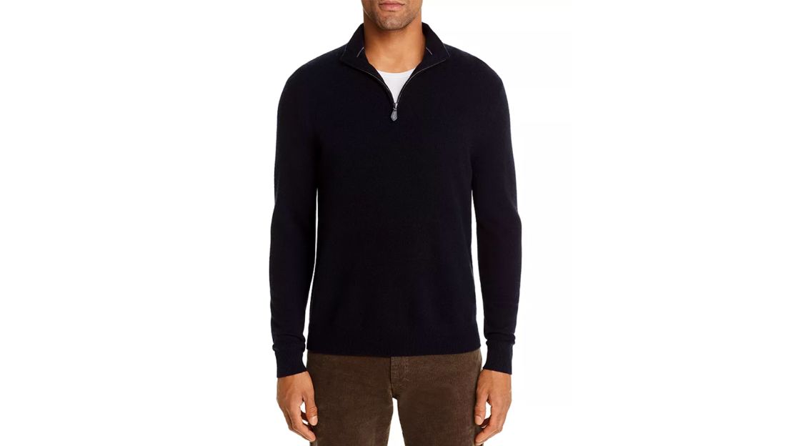 The Men’s Store at Bloomingdale’s Cashmere Half-Zip Sweater