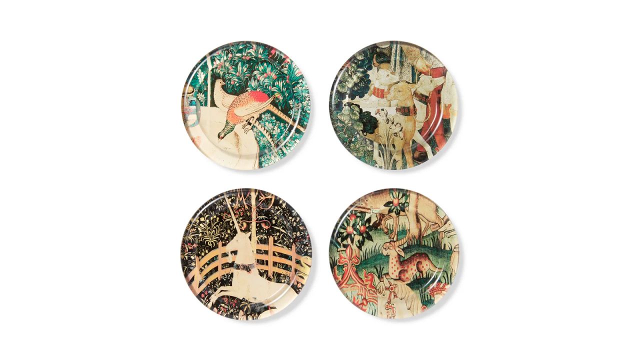 The Met Medieval Creatures Glass Coasters cnnu.jpg