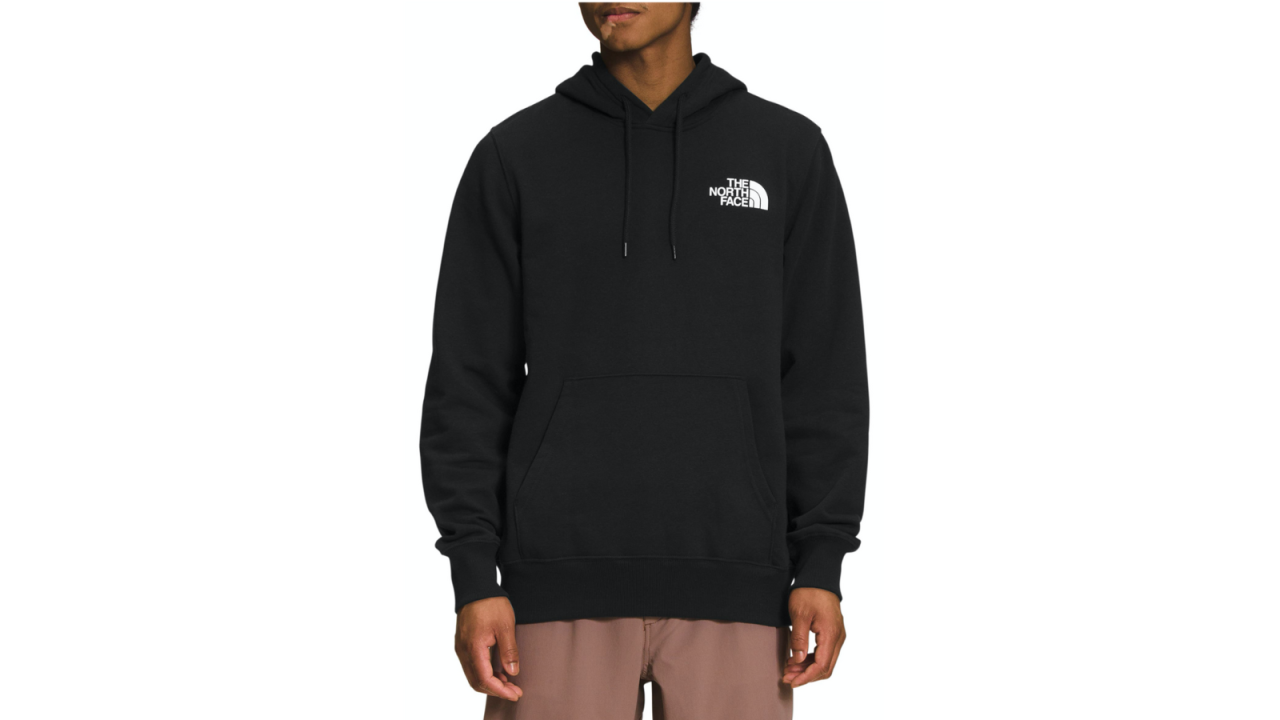 the north face NSE box logo graphic hoodie