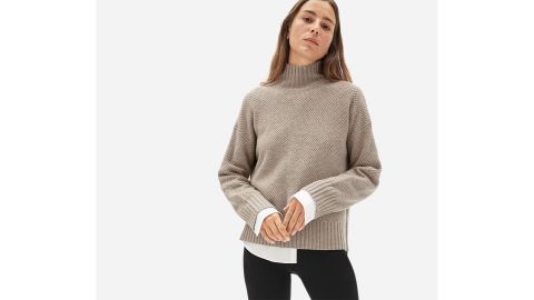 The Oversized Stroopwafel Turtleneck in ReCashmere