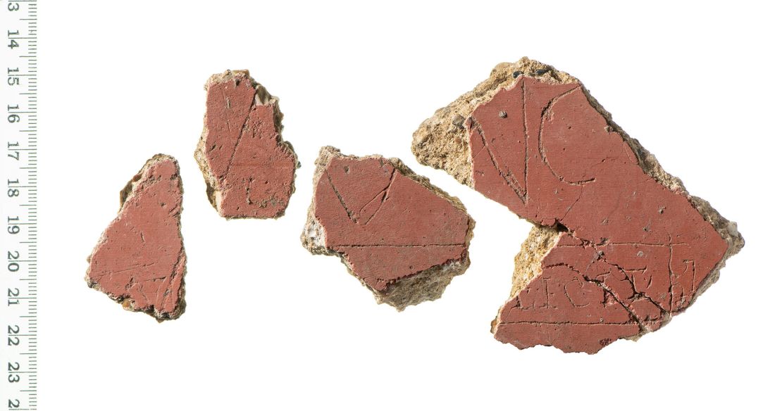 The remains of the tabula ansata