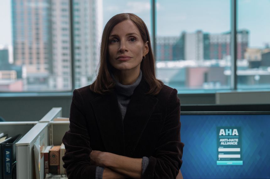 Jessica Chastain in “The Savant.”