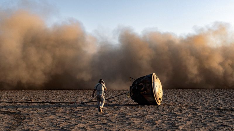 Andrew McConnell’s portrait of the distant steppe the place astronauts fall to Earth